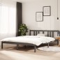 Giroletto Grigio in Legno Massello 150x200 cm 5FT King Size Giroletto Grigio in Legno Massello 150x200 cm 5FT King Size