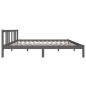 Giroletto Grigio in Legno Massello 150x200 cm 5FT King Size Giroletto Grigio in Legno Massello 150x200 cm 5FT King Size