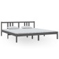 Giroletto Grigio in Legno Massello 180x200 cm 6FT Super King
