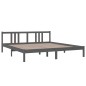 Giroletto Grigio in Legno Massello 180x200 cm 6FT Super King