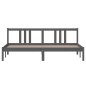 Giroletto Grigio in Legno Massello 180x200 cm 6FT Super King