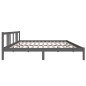 Giroletto Grigio in Legno Massello 180x200 cm 6FT Super King