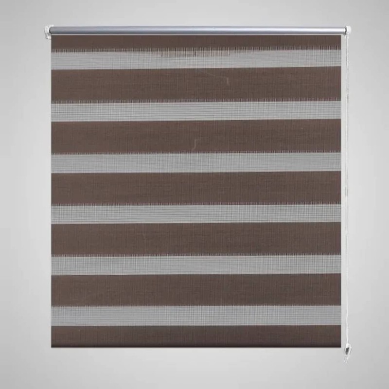 Tenda a rullo oscurante zebra 140x175cm caffé Tenda a rullo oscurante zebra 140x175cm caffé