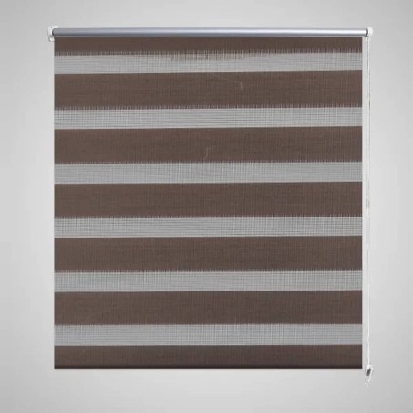 Tenda a rullo oscurante zebra 140x175cm caffé