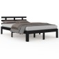 Giroletto Nero in Legno Massello 120x190 cm 4FT Piccolo Doppio Giroletto Nero in Legno Massello 120x190 cm 4FT Piccolo Doppio