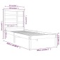 vidaXL Giroletto in Legno Massello 100x200 cm vidaXL Giroletto in Legno Massello 100x200 cm
