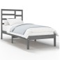 Giroletto Grigio in Legno Massello 90x190 cm 3FT Single Giroletto Grigio in Legno Massello 90x190 cm 3FT Single