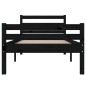 Giroletto Nero in Legno Massello 90x190 cm 3FT Single Giroletto Nero in Legno Massello 90x190 cm 3FT Single