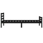 Giroletto Nero in Legno Massello 90x190 cm 3FT Single Giroletto Nero in Legno Massello 90x190 cm 3FT Single