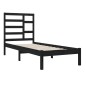Giroletto Nero in Legno Massello 90x190 cm 3FT Single Giroletto Nero in Legno Massello 90x190 cm 3FT Single