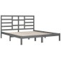 vidaXL Giroletto Grigio in Legno Massello 200x200 cm vidaXL Giroletto Grigio in Legno Massello 200x200 cm