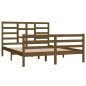 Giroletto Miele in Legno Massello 150x200 cm 5FT King Size Giroletto Miele in Legno Massello 150x200 cm 5FT King Size