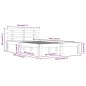 Giroletto Miele in Legno Massello 135x190 cm 4FT6 Double Giroletto Miele in Legno Massello 135x190 cm 4FT6 Double