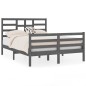 Giroletto Grigio in Legno Massello 120x190 cm 4FT Small Double Giroletto Grigio in Legno Massello 120x190 cm 4FT Small Double
