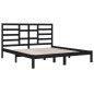 Giroletto Nero in Legno Massello 180x200 cm 6FT Super King