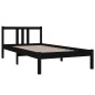Giroletto Nero in Legno Massello 90x190 cm 3FT Single Giroletto Nero in Legno Massello 90x190 cm 3FT Single