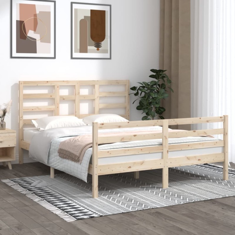 Giroletto in Legno Massello 150x200 cm 5FT King Size