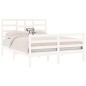 vidaXL Giroletto Bianco in Legno Massello 140x190 cm vidaXL Giroletto Bianco in Legno Massello 140x190 cm