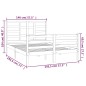 Giroletto in Legno Massello Grigio 140x190 cm Giroletto in Legno Massello Grigio 140x190 cm