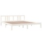 Giroletto Bianco in Legno Massello 180x200 cm 6FT Super King Giroletto Bianco in Legno Massello 180x200 cm 6FT Super King