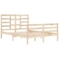 vidaXL Giroletto senza Materasso Ambrato in Legno Massello 140x200 cm vidaXL Giroletto senza Materasso Ambrato in Legno Massello 140x200 cm