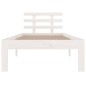 Giroletto Bianco Legno Massello 75x190cm 2FT6 Piccolo Singolo Giroletto Bianco Legno Massello 75x190cm 2FT6 Piccolo Singolo