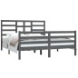 Giroletto Grigio in Legno Massello 160x200 cm Giroletto Grigio in Legno Massello 160x200 cm
