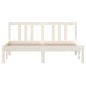 Giroletto Bianco in Legno Massello 120x190 cm 4FT Small Double Giroletto Bianco in Legno Massello 120x190 cm 4FT Small Double