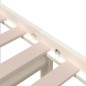Giroletto Bianco in Legno Massello 120x190 cm 4FT Small Double Giroletto Bianco in Legno Massello 120x190 cm 4FT Small Double