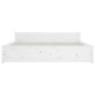 Giroletto Bianco in Legno Massello 140x190 cm Giroletto Bianco in Legno Massello 140x190 cm