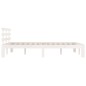 Giroletto Bianco Legno Massello 135x190 cm 4FT6 Doppio Giroletto Bianco Legno Massello 135x190 cm 4FT6 Doppio