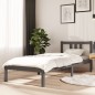 Giroletto Grigio in Legno Massello 75x190 cm 2FT6 Small Single Giroletto Grigio in Legno Massello 75x190 cm 2FT6 Small Single