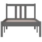 Giroletto Grigio in Legno Massello 75x190 cm 2FT6 Small Single Giroletto Grigio in Legno Massello 75x190 cm 2FT6 Small Single