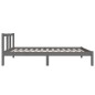 Giroletto Grigio in Legno Massello 75x190 cm 2FT6 Small Single Giroletto Grigio in Legno Massello 75x190 cm 2FT6 Small Single