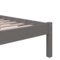 Giroletto Grigio in Legno Massello 75x190 cm 2FT6 Small Single Giroletto Grigio in Legno Massello 75x190 cm 2FT6 Small Single