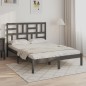 Giroletto Grigio in Legno Massello 120x190 cm 4FT Small Double Giroletto Grigio in Legno Massello 120x190 cm 4FT Small Double