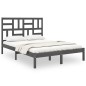 Giroletto Grigio in Legno Massello 120x190 cm 4FT Small Double Giroletto Grigio in Legno Massello 120x190 cm 4FT Small Double