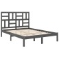 Giroletto Grigio in Legno Massello 120x190 cm 4FT Small Double Giroletto Grigio in Legno Massello 120x190 cm 4FT Small Double