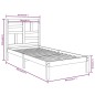 Giroletto Nero in Legno Massello 75x190 cm 2FT6 Small Single Giroletto Nero in Legno Massello 75x190 cm 2FT6 Small Single