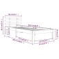 Giroletto Bianco in Legno Massello 90x200 cm Giroletto Bianco in Legno Massello 90x200 cm