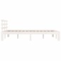 Giroletto Bianco in Legno Massello 150x200 cm 5FT King Size