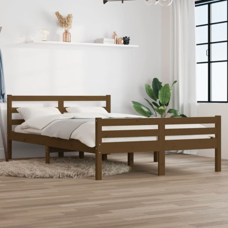 Giroletto Miele in Legno Massello 135x190 cm 4FT6 Double