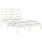 vidaXL Giroletto Bianco in Legno Massello 120x200 cm vidaXL Giroletto Bianco in Legno Massello 120x200 cm