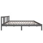 Giroletto Grigio in Legno Massello 160x200 cm Giroletto Grigio in Legno Massello 160x200 cm
