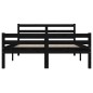 Giroletto Nero in Legno Massello 160x200 cm Giroletto Nero in Legno Massello 160x200 cm