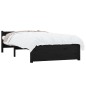Giroletto Nero in Legno Massello 90x190 cm 3FT Singolo Giroletto Nero in Legno Massello 90x190 cm 3FT Singolo