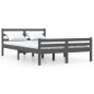 Giroletto Grigio in Legno Massello 120x190cm 4FT Small Double Giroletto Grigio in Legno Massello 120x190cm 4FT Small Double