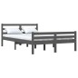 Giroletto Grigio in Legno Massello 120x190cm 4FT Small Double Giroletto Grigio in Legno Massello 120x190cm 4FT Small Double