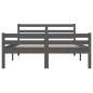 Giroletto Grigio in Legno Massello 120x190cm 4FT Small Double Giroletto Grigio in Legno Massello 120x190cm 4FT Small Double
