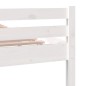 Giroletto Bianco in Legno Massello 150x200 cm 5FT King Size Giroletto Bianco in Legno Massello 150x200 cm 5FT King Size